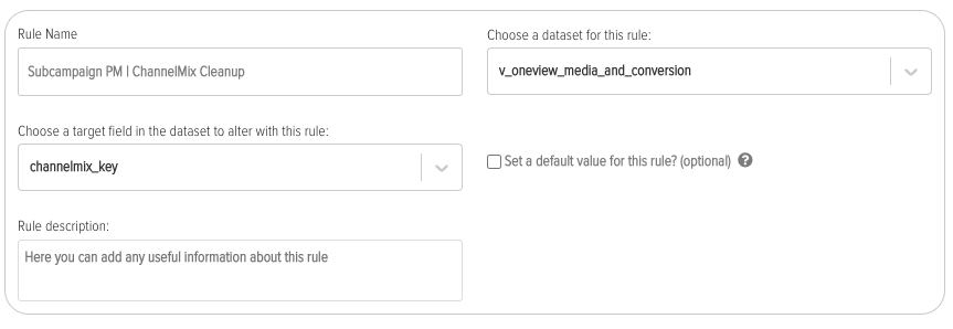 example of a rule